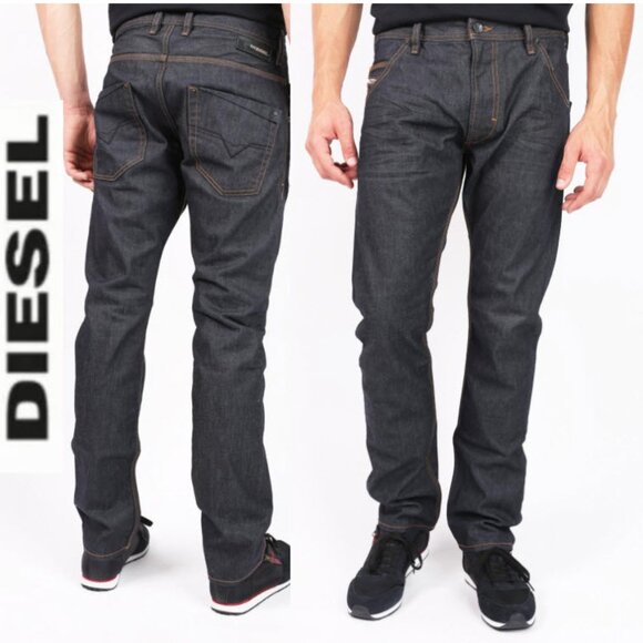 DIESEL KROOLEY JEANS Dark Blue slim Fit Size 30 L32 - Picture 1 of 15